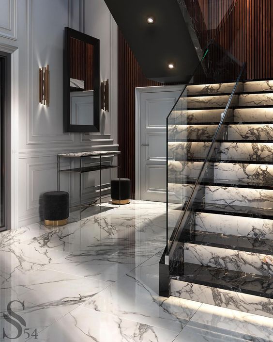 мраморная плитка для прихожей