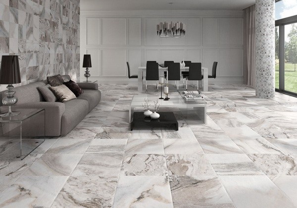 традиционная укладка мрамора